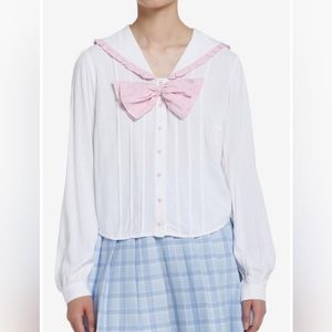 Long sleeve Cute Sailor Top